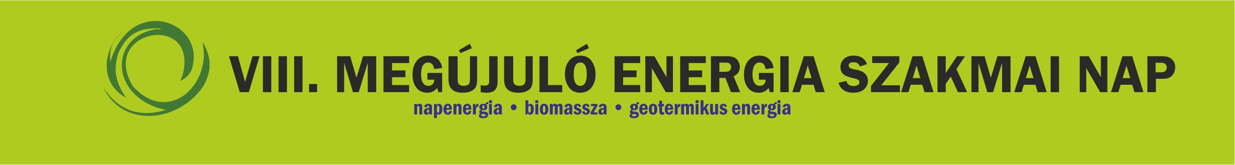 Megújuló energia szakmai nap logó